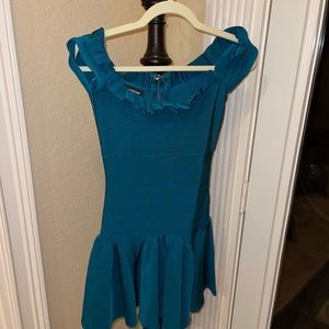 Bebe Green Bandage Dress; Size XS